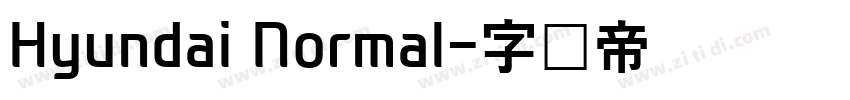 Hyundai Normal字体转换